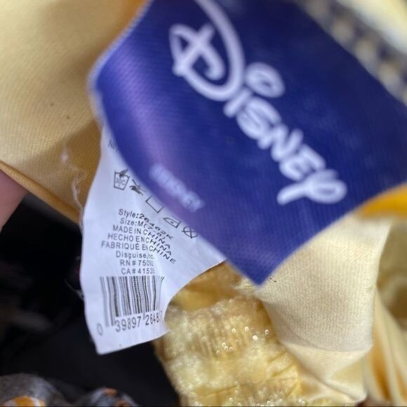 Disney’s beauty & the beast belle dress glitter Halloween costume cosplay 7/8 gi - Picture 2 of 2